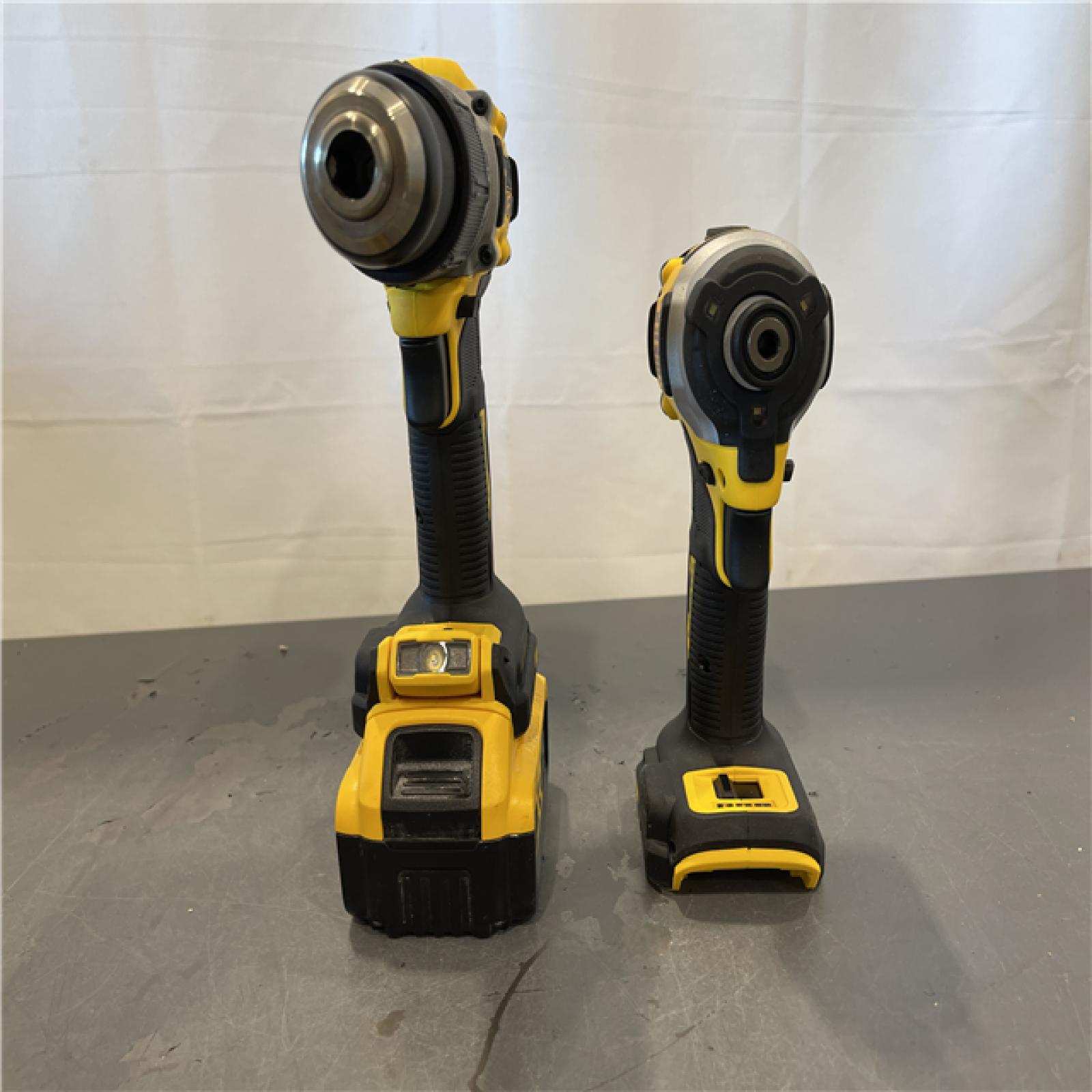AS-IS - DEWALT 20V MAX XR Hammer Drill and ATOMIC Impact Driver 2 Tool Cordless Combo Kit