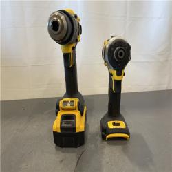 AS-IS - DEWALT 20V MAX XR Hammer Drill and ATOMIC Impact Driver 2 Tool Cordless Combo Kit