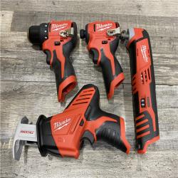 AS-IS Milwaukee 12V Lithium-Ion Brushless Cordless Subcompact Drill and Impact Driver Kit