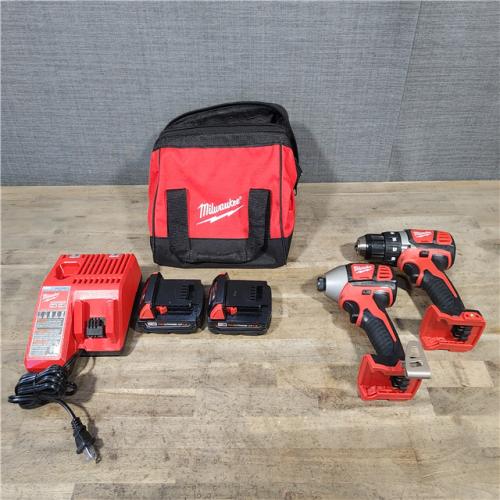 HOUSTON LOCATION - AS-IS Milwaukee M18 Brushed Cordless (2-Tool) Drill/Driver and Impact Driver Kit