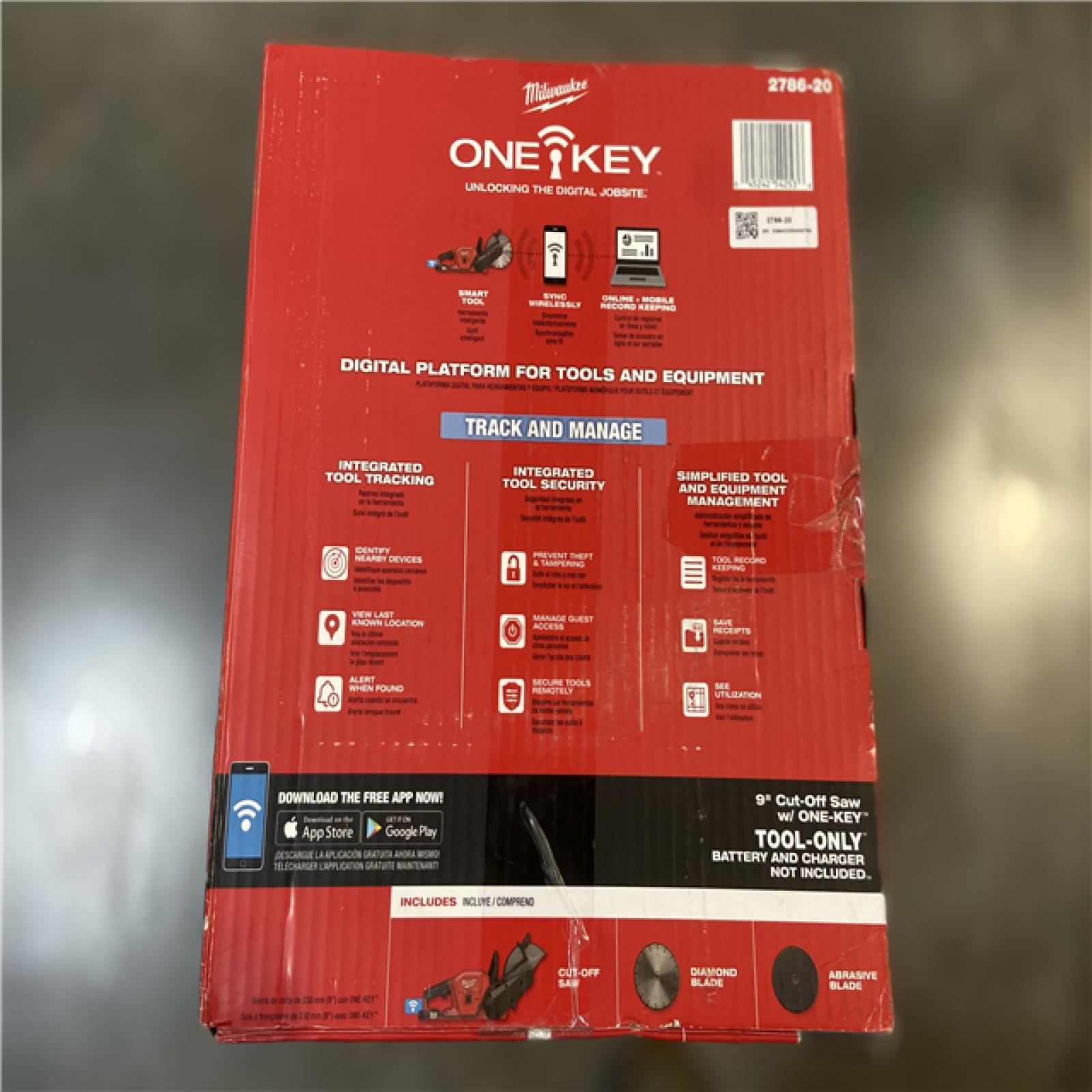 DALLAS LOCATION - Milwaukee M18 FUEL ONE-KEY 18V Lithium-Ion Brushless Cordless 9 in. Cut Off Saw (Tool-Only)