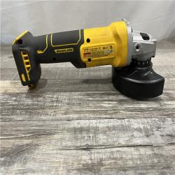 AS-IS DEWALT 20-Volt MAX Cordless Brushless 4-1/2 in. Angle Grinder with Slide Switch (Tool Only)