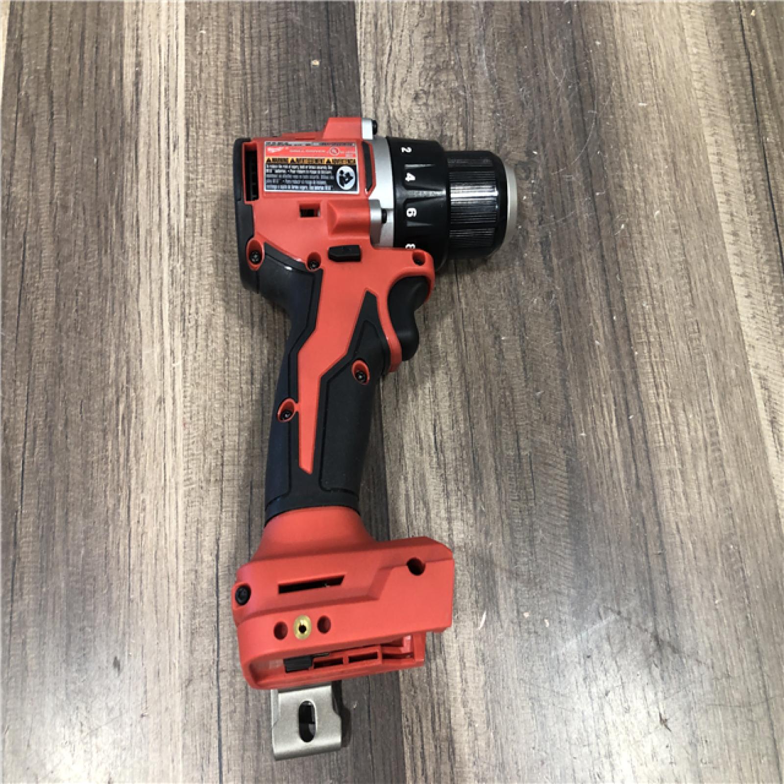 AS-IS Milwaukee 18V Lithium-Ion Brushless Cordless 1/2 in. Compact Drill/Driver (Tool-Only)
