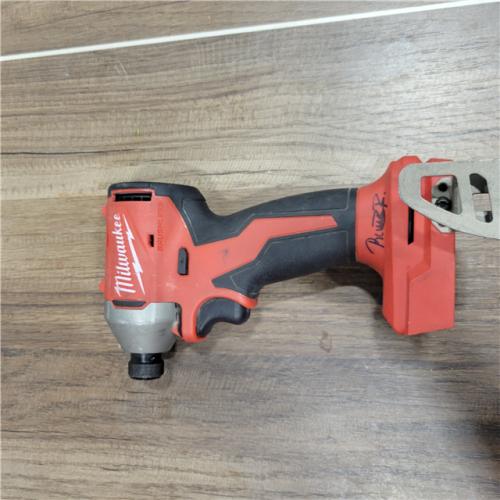 AS-IS Milwaukee  M18 18V Lithium-Ion Compact Brushless Cordless 1/4 in. Impact Driver (Tool-Only)