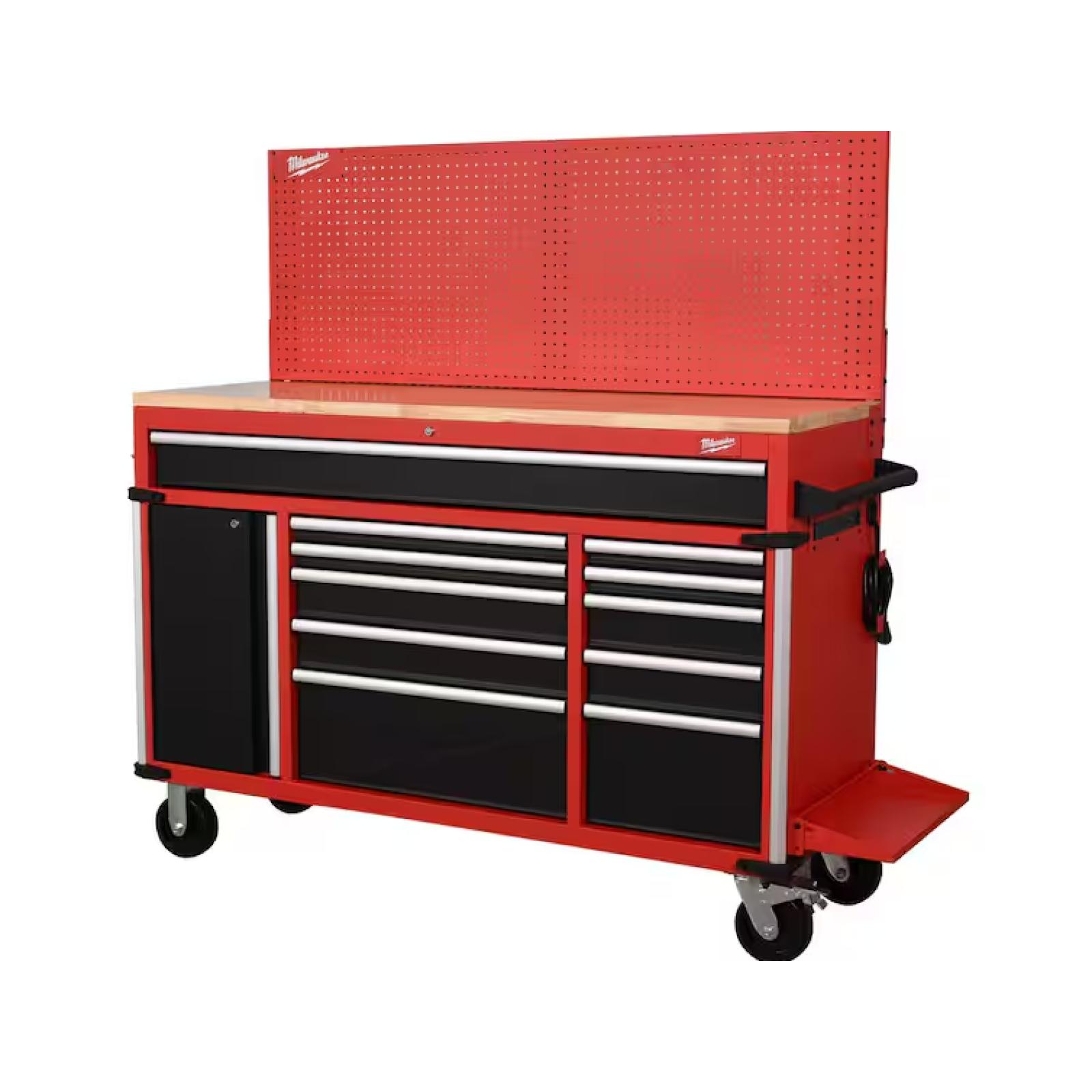 DALLAS LOCATION- AS-IS MILWAUKEE High Capacity 61 in. W x 22.1 in D 11-Drawer Mobile Workbench