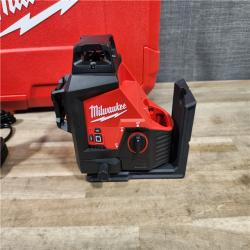 HOUSTON LOCATION - AS-IS (APPEARS LIKE NEW) Milwaukee-3632-21 M12 Green Beam Laser 360° 3-Plane Kit