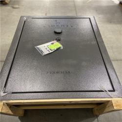 DALLAS LOCATION -LIBERTY SAFE Federal 48-Gun 75-Min fire rating EMP E-Lock  60.5 in. H x 42 in. W x 22 in. D  Gray Marble Gun Safe