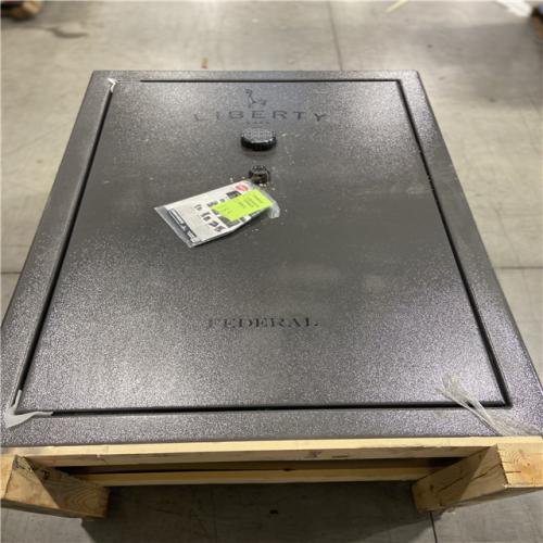 DALLAS LOCATION -LIBERTY SAFE Federal 48-Gun 75-Min fire rating EMP E-Lock  60.5 in. H x 42 in. W x 22 in. D  Gray Marble Gun Safe