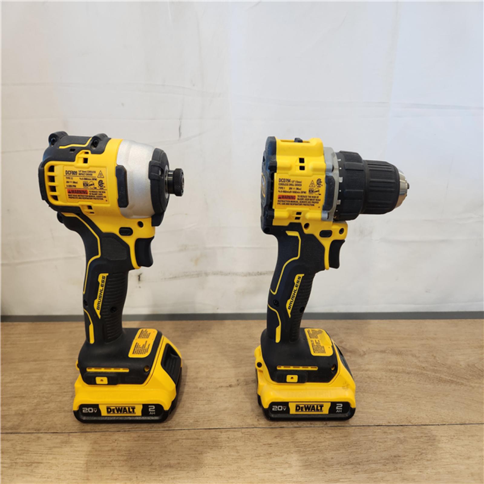 AS-IS- DEWALT ATOMIC 20-Volt MAX Lithium-Ion Cordless Combo Kit