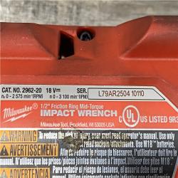 AS-IS Milwaukee FUEL Gen-2 18V Lithium-Ion Brushless Cordless Mid Torque 1/2 in. Impact Wrench w/Friction Ring (Tool-Only)