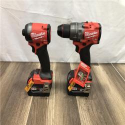 AS-IS Milwaukee FUEL 18V Lithium-Ion Brushless Cordless Hammer Drill and Impact Driver Combo Kit