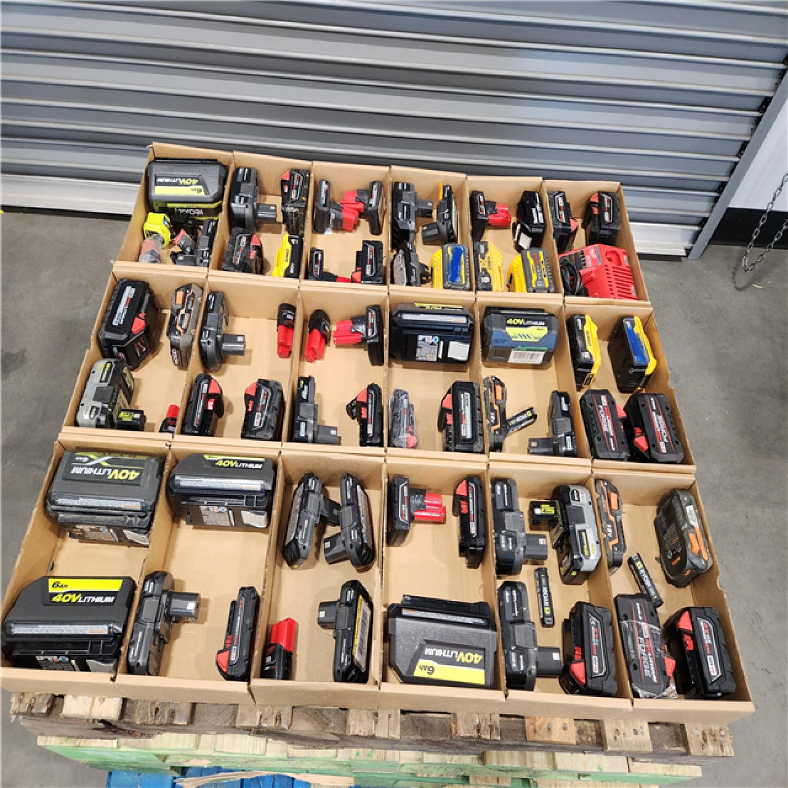 DALLAS LOCATION AS-IS- BATTERY PALLET