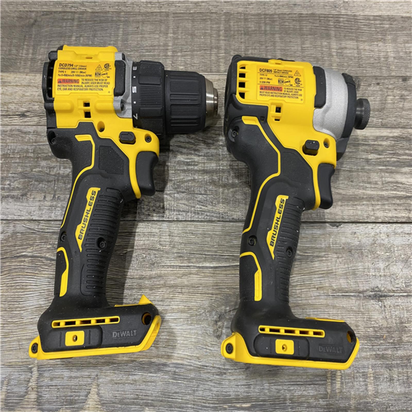 AS-IS DEWALT ATOMIC 20-Volt MAX Lithium-Ion Cordless Combo (2-Tool) Kit