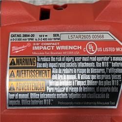 AS-IS Milwaukee FUEL GEN-3 18V Lithium-Ion Brushless Cordless 3/8 in. Compact Impact Wrench with Friction Ring (Tool-Only)