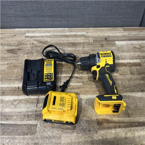 Houston Location AS-IS DEWALT Atomic 20V Lithium-Ion Cordless Compact 1/2 in. Drill/Driver Kit
