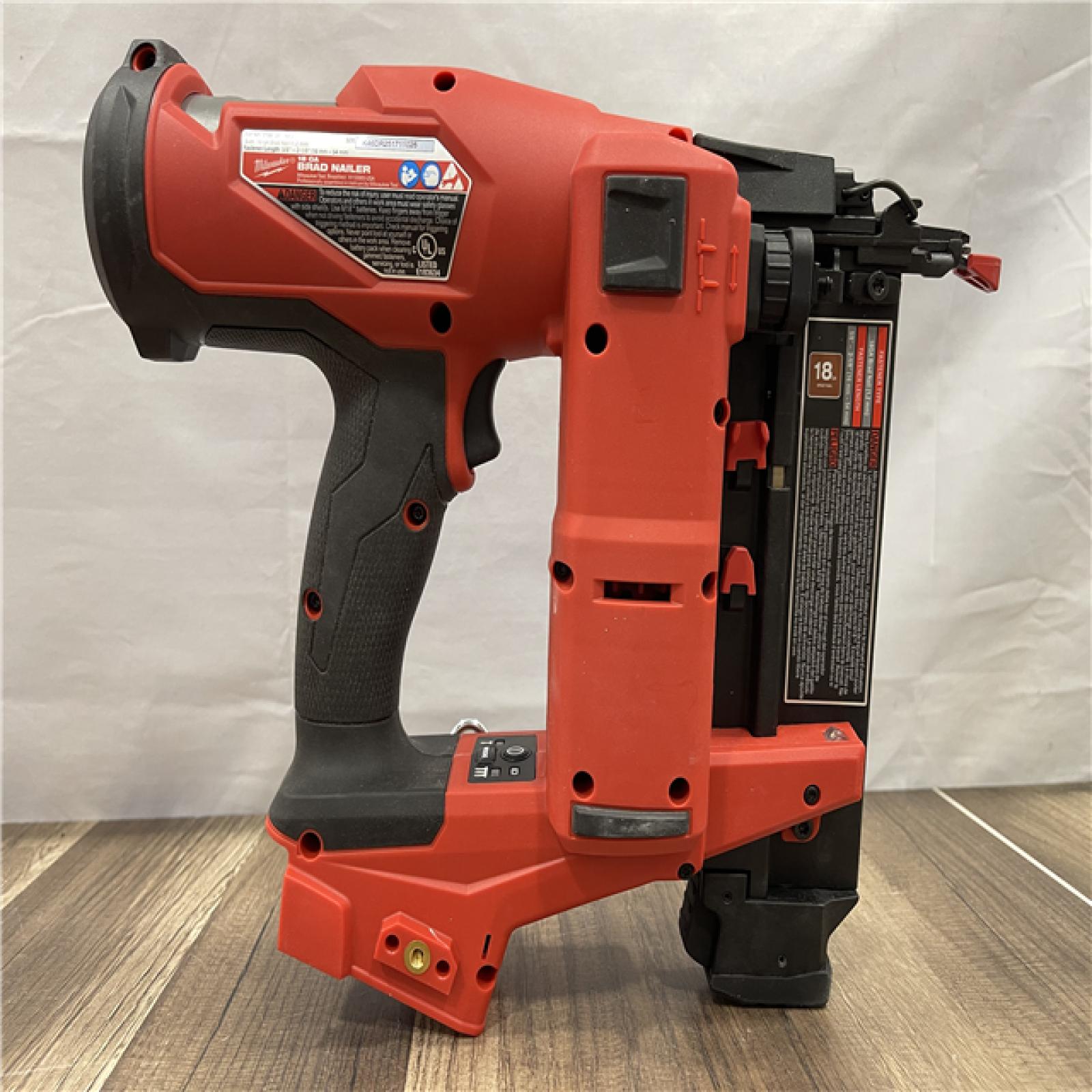 AS-IS Milwaukee FUEL 18-Volt Lithium-Ion Brushless Cordless Gen II 18-Gauge Brad Nailer (Tool-Only)