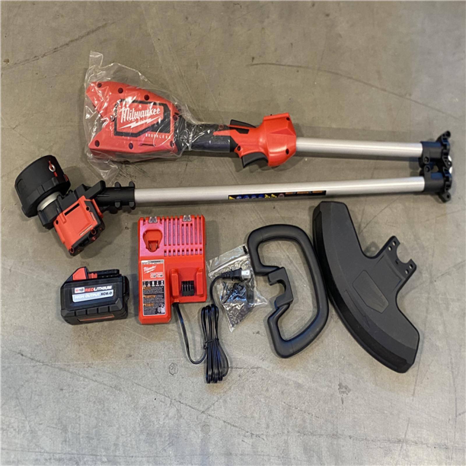 AS-IS Milwaukee Brushless 18V 16 in. Cordless Battery Powered String Trimmer Kit