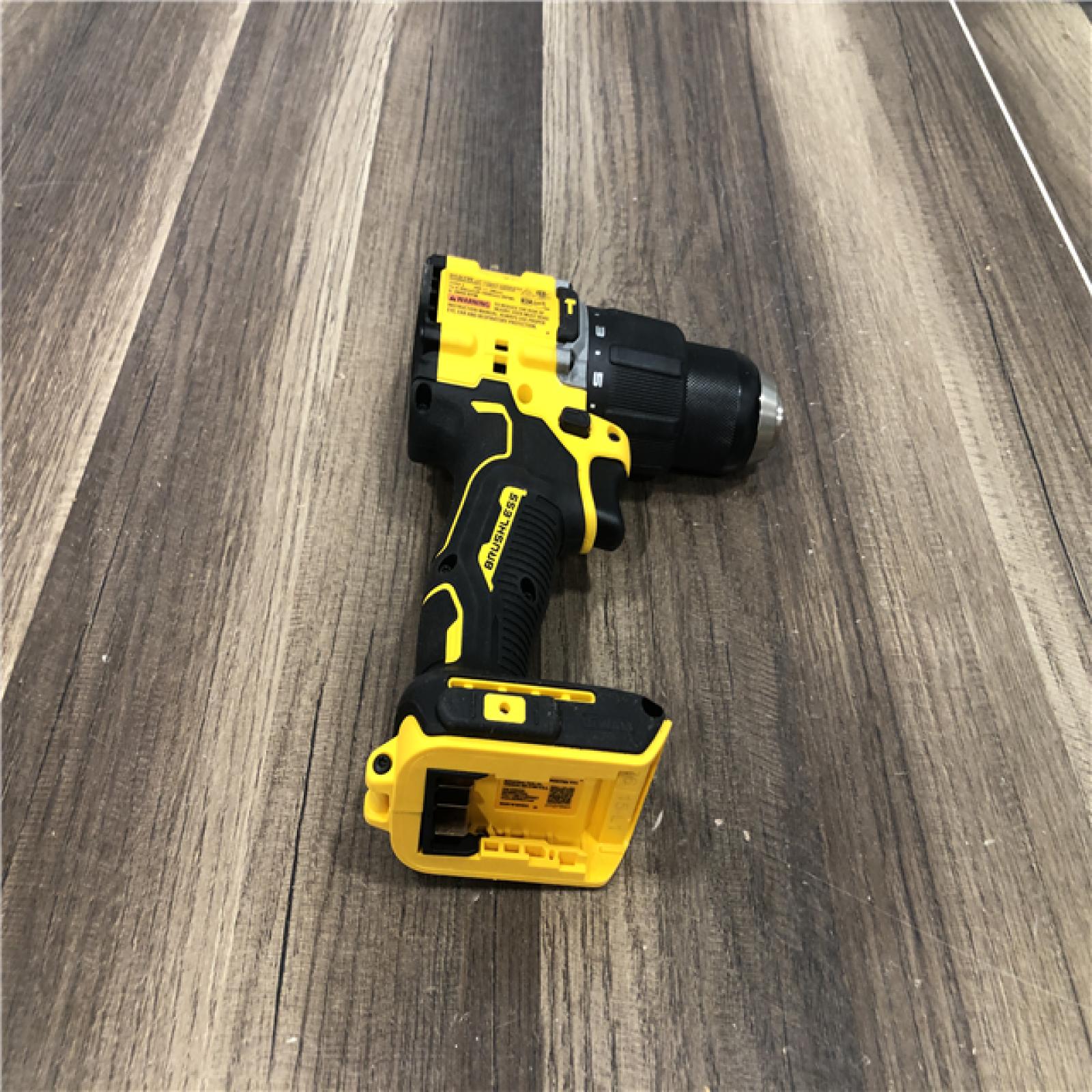 AS-IS DEWALT ATOMIC 20-Volt MAX Brushless Cordless 1/2 in. Hammer Drill (Tool-Only)