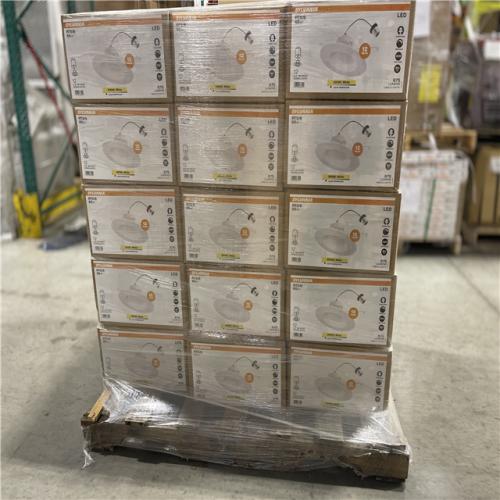 DALLAS LOCATION - NEW LEDVANCE Integrated LED 6 in. Retro Fit 3000K 675 Lumen Dimmable Recessed Light White  Wet Rated (12-Pack) (30 UNITS)