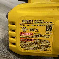 AS-IS DEWALT FLEXVOLT 60V MAX Cordless Brushless 7-1/4 in. Wormdrive Style Circular Saw (Tool Only)