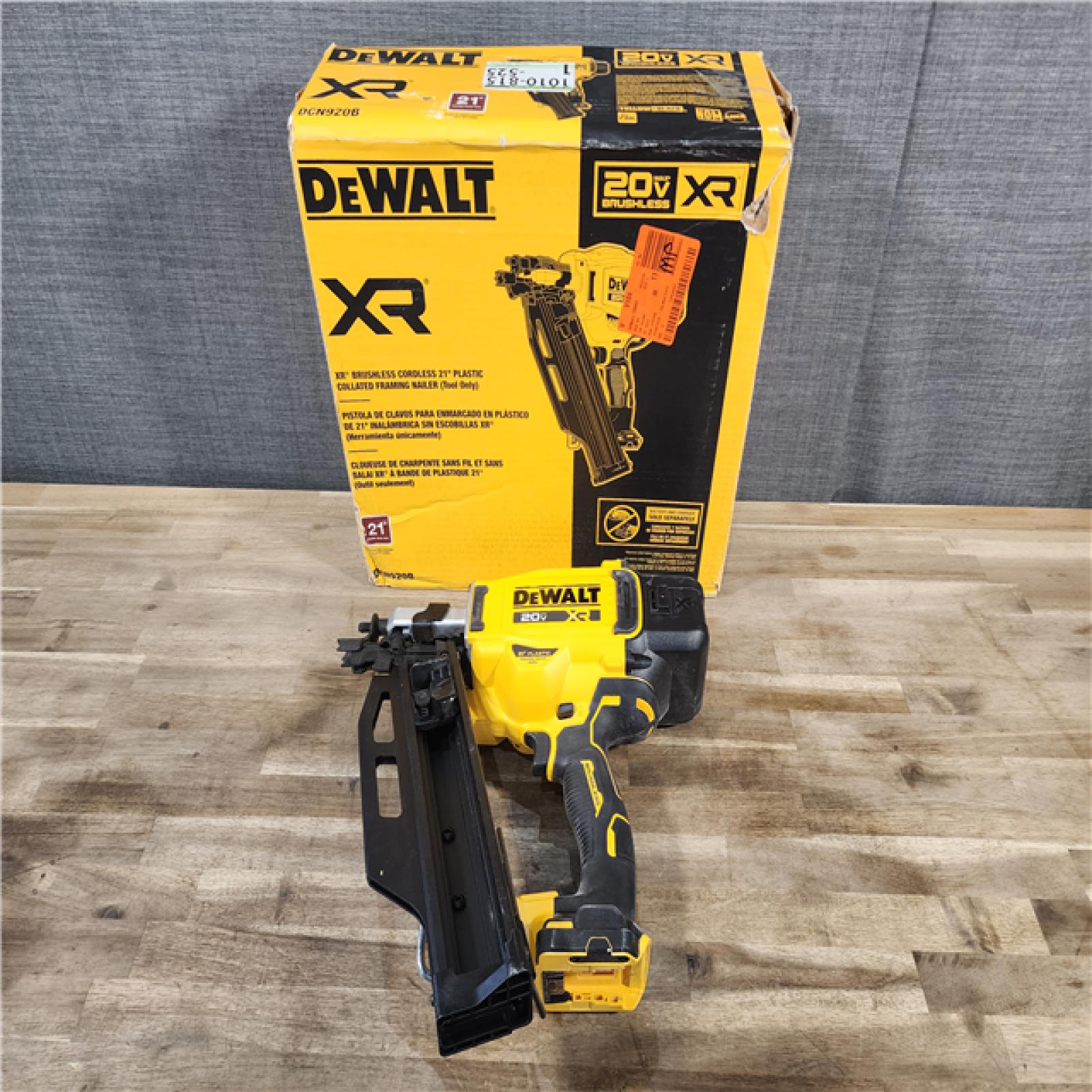 HOUSTON LOCATION - AS-IS DEWALT 20-Volt 21° Cordless Framing Nailer (Tool-Only)