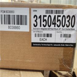 Phoenix NEW EnviroLite LED 32.3 inch Brushed Nickel Flush Mount Ceiling Light Pallet 28-Lights (SEALED)