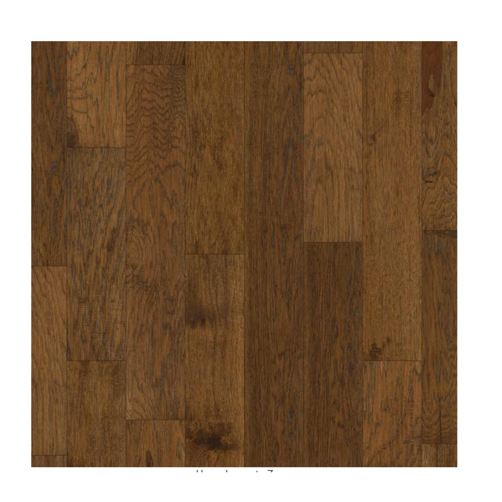 DALLAS LOCATION - Shaw Western Espresso Hickory 3/8 in. T X 5 in. W Click-Lock Scraped Engineered Hardwood Flooring PALLET -( 25 CASES)