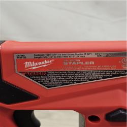 AS-IS Milwaukee12-Volt Lithium-Ion Cordless 3/8 in. Crown Stapler (Tool-Only)