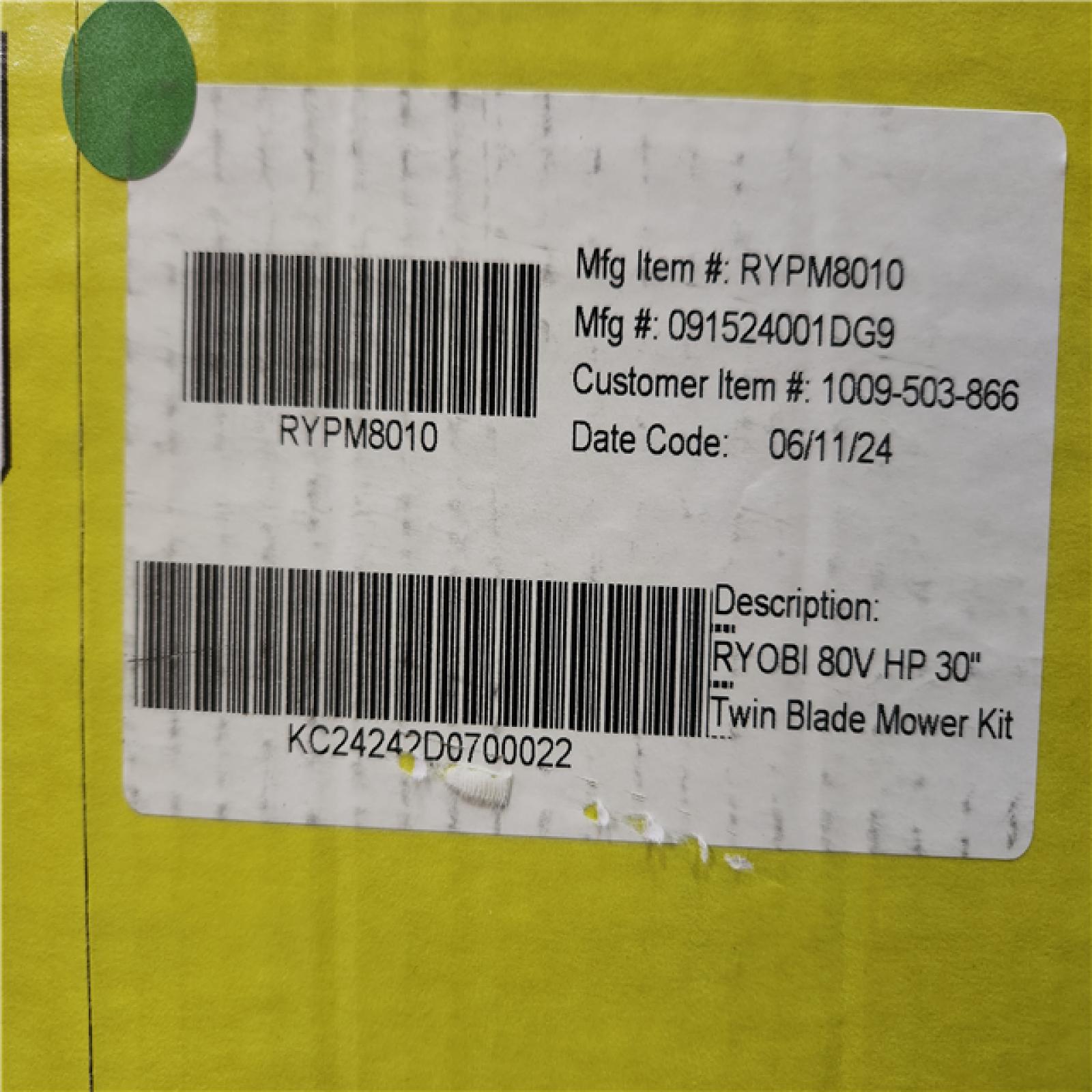 Phoenix NEW RYOBI 80V HP Brushless Battery Cordless Electric 30 in. Multi-Blade Lawn Mower with Battery and Charger