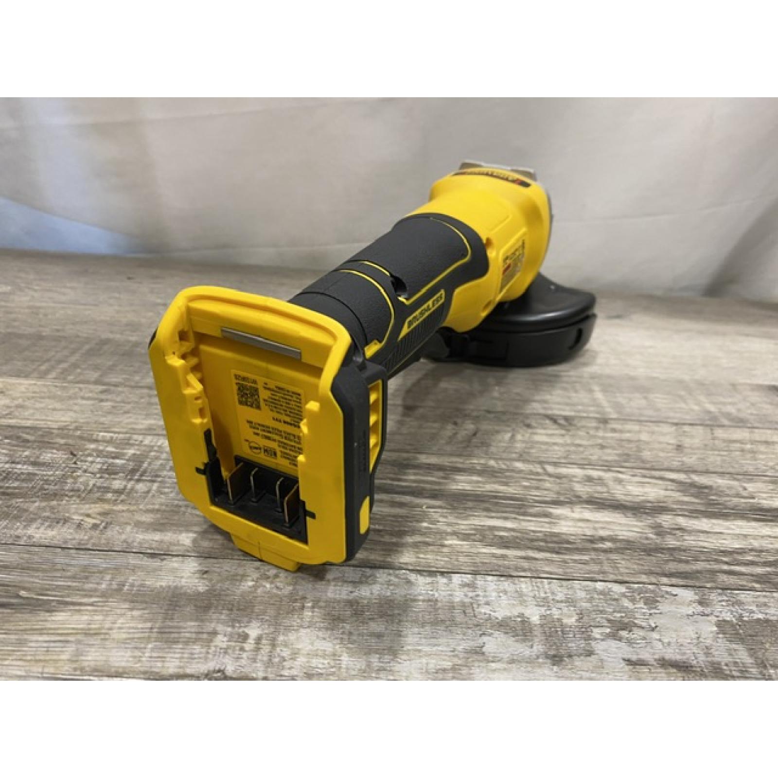 AS-IS DEWALT 20V MAX Cordless Brushless 4-1/2 in. Angle Grinder with Paddle Switch (Tool Only)