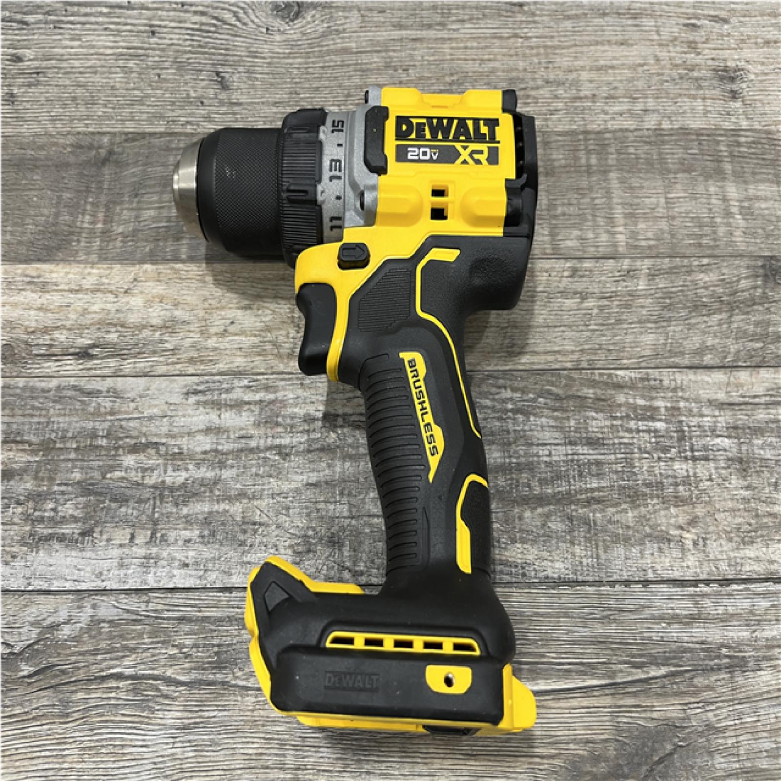 AS-IS DEWALT 20V XR Lithium-Ion Cordless Brushless 1/2 in. Drill/Driver Kit