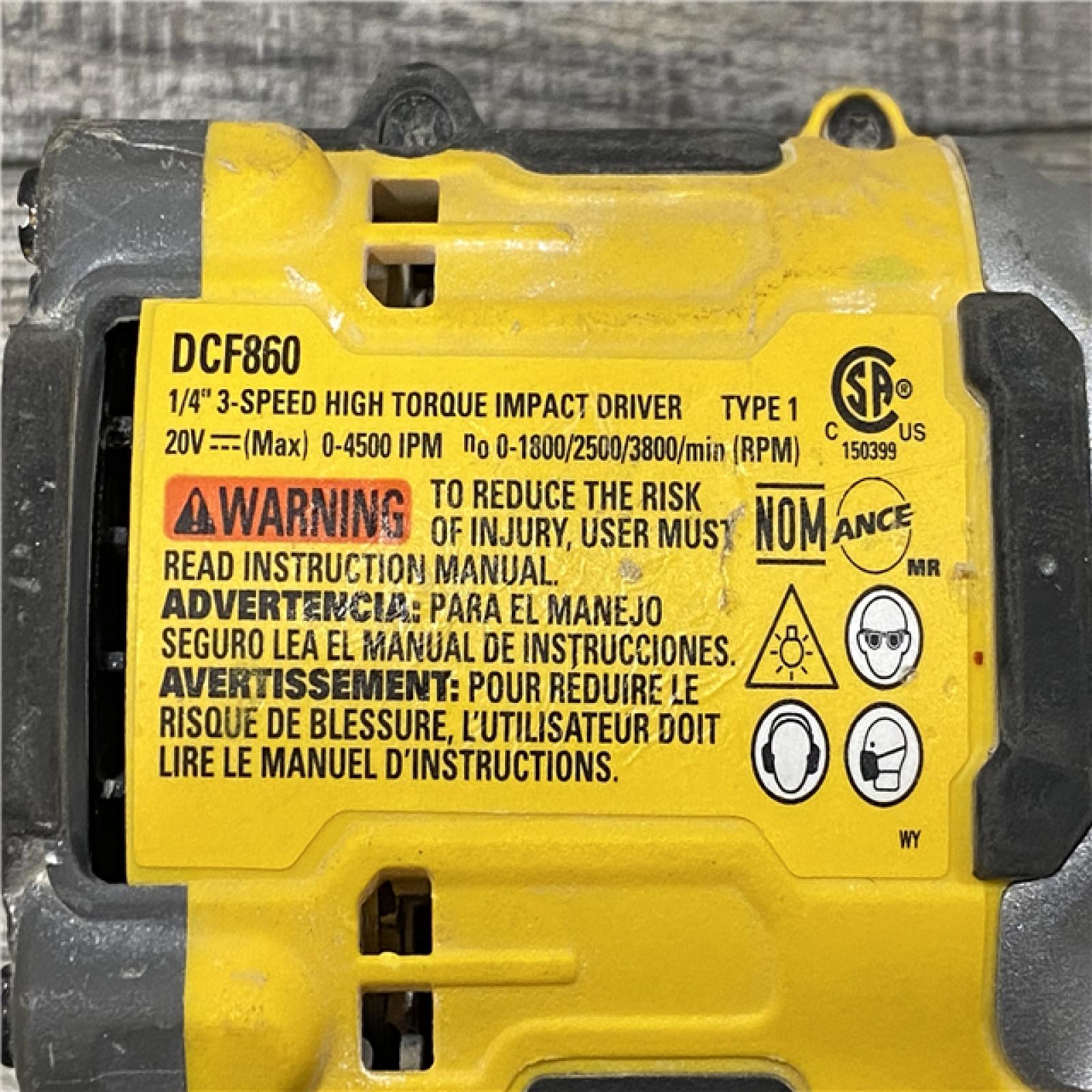 AS-IS DEWALT 20V MAX XR Cordless Impact Driver (Tool Only)