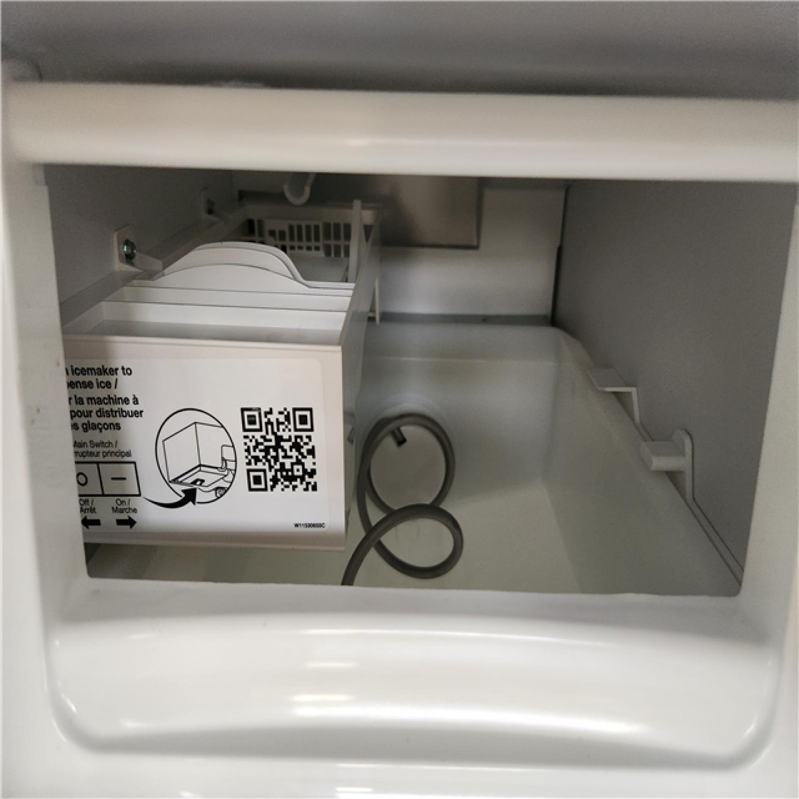 Phoenix Location AS-IS Whirlpool 24.6 cu. ft. Side by Side Refrigerator in Fingerprint Resistant Stainless Steel