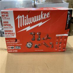 NEW! - Milwaukee M18 18-Volt Lithium-Ion Cordless Combo Kit 7-Tool with 2-Batteries  Charger and Tool Bag