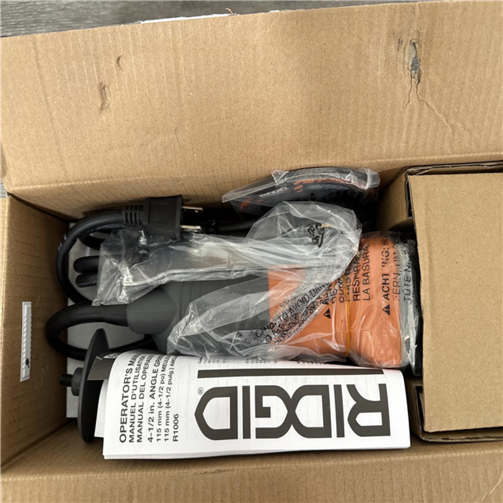 California NEW Ridgid 4-1/2 Angle Grinder