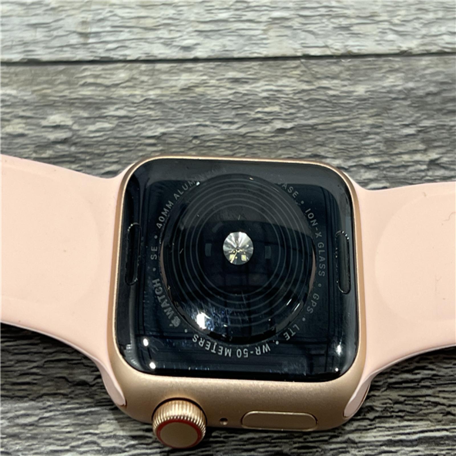 AS-IS Apple Watch SE (GPS, 40mm) - Gold Aluminum Case with Pink Sand Sport Band