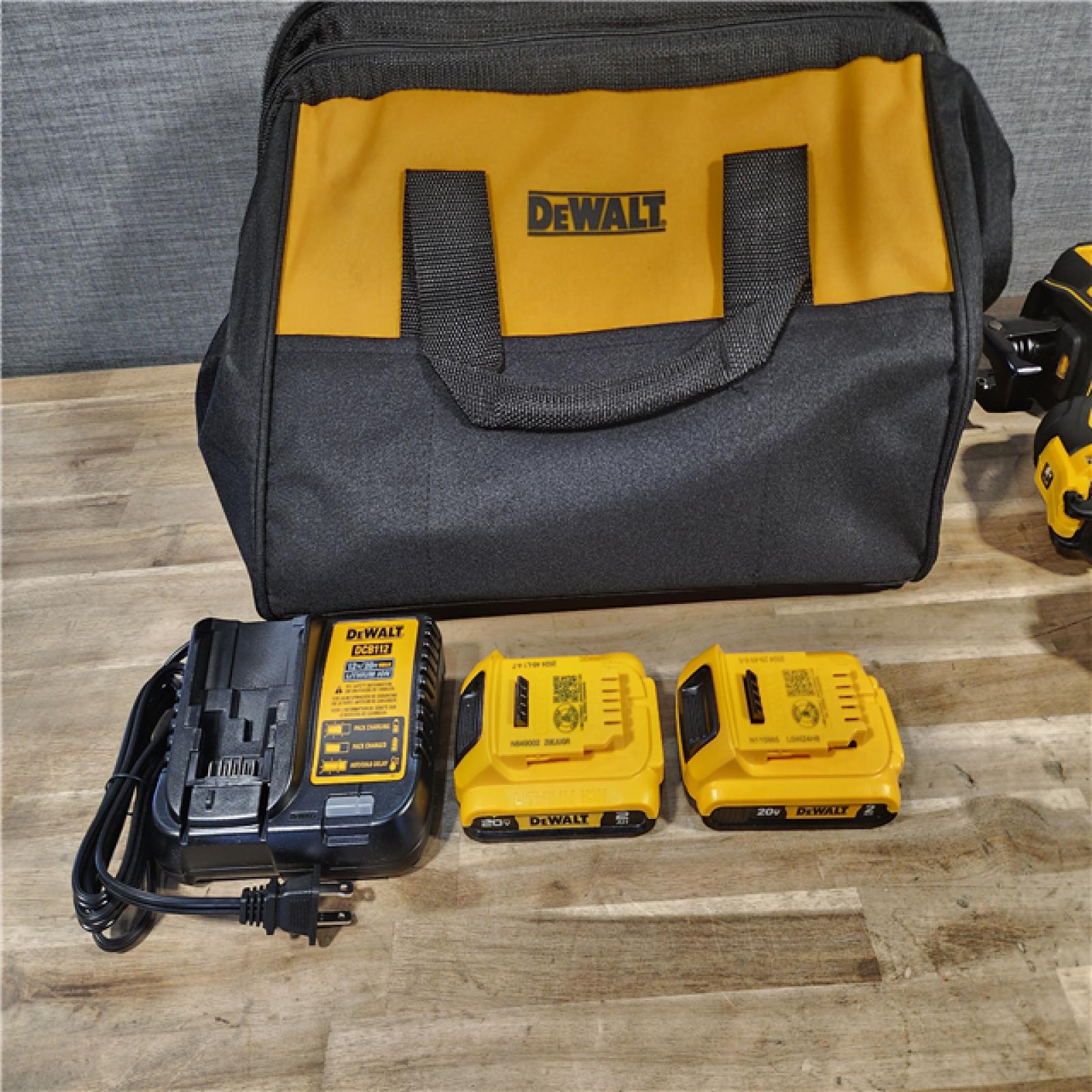 HOUSTON LOCATION - AS-IS (APPEARS LIKE NEW) DeWalt 20V MAX ATOMIC Cordless Brushless 4 Tool Combo Kit