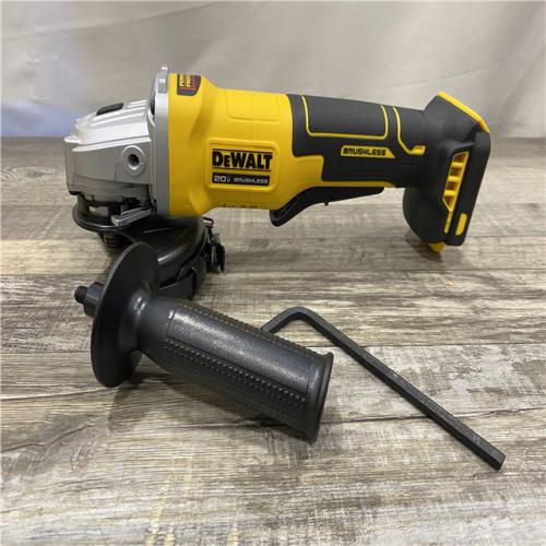 AS-IS DEWALT 20V MAX Cordless Brushless 4-1/2 in. Angle Grinder with Paddle Switch (Tool Only)