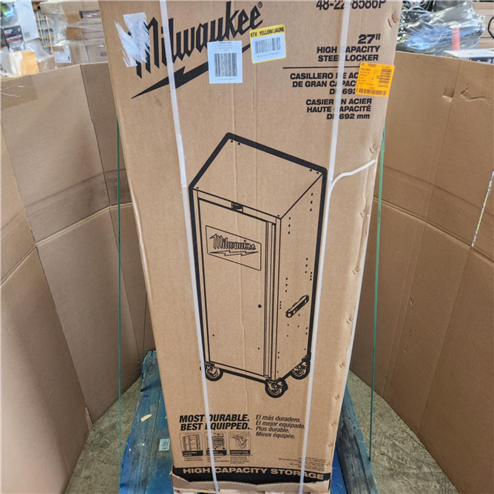 Phoenix NEW Milwaukee Tool Storage 27 in. W x 22 in. D 4-Shelf Locker with Power Strip