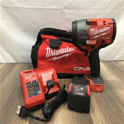 AS-IS Milwaukee FUEL 18V Lithium-Ion Brushless Cordless 1/2 in. Impact Wrench w/Friction Ring Kit