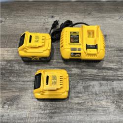 AS-IS DEWALT 20V XR Lithium-Ion Starter Pack with 8.0 Ah and 4.0 Ah Battery Packs and Charger