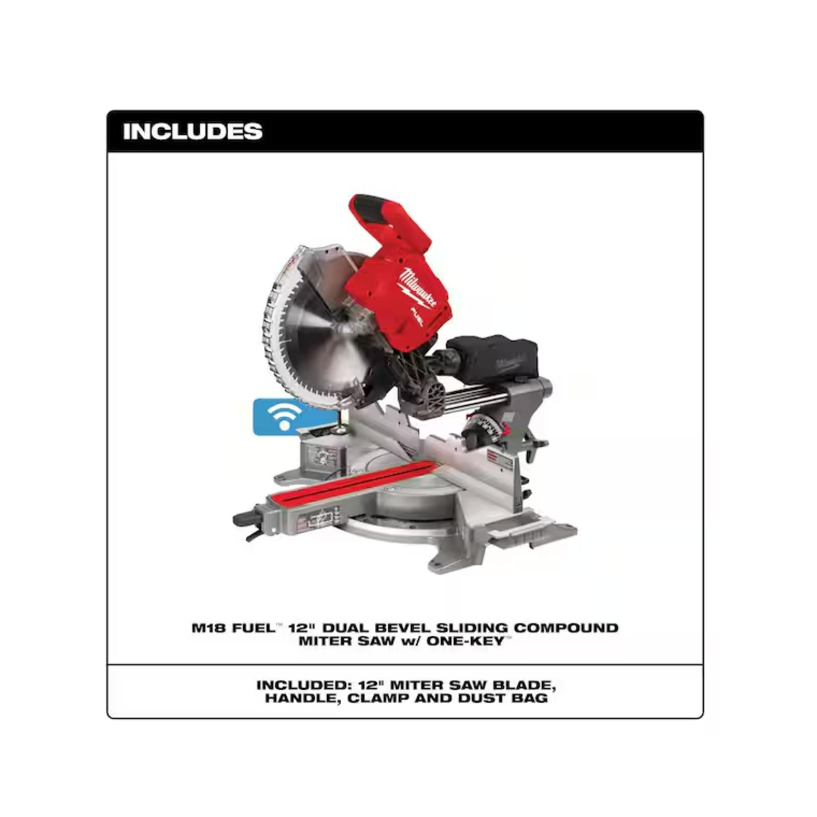 NEW! - Milwaukee M18 FUEL 18V Lithium-Ion Brushless Cordless 12 in. Dual Bevel Sliding Compound Miter Saw (Tool-Only)