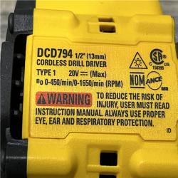 AS-IS DEWALT Atomic 20V Lithium-Ion Cordless Compact 1/2 in. Drill/Driver Kit