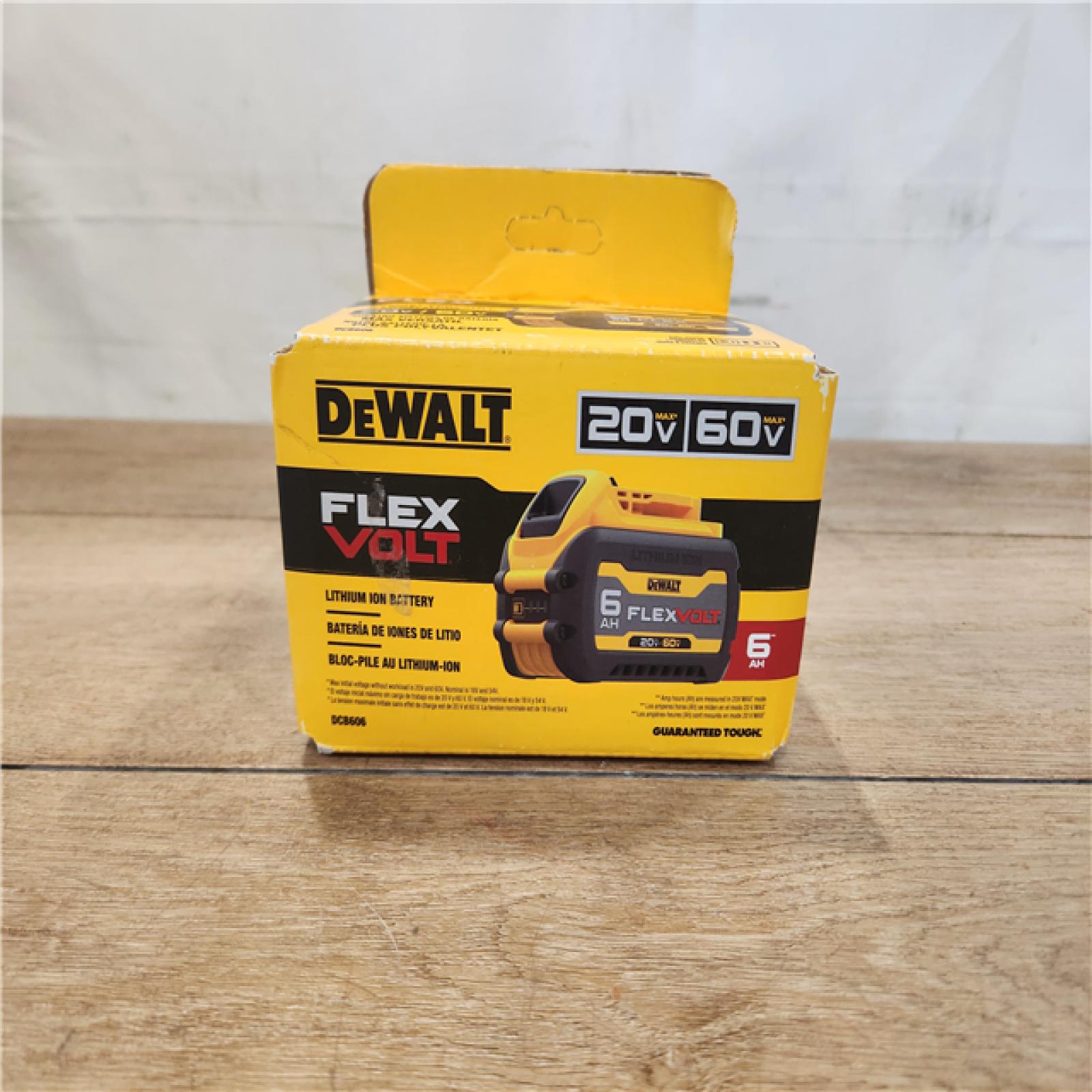 NEW- 20V MAX*/60V MAX* FLEXVOLT 6Ah Battery