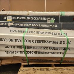 Phoenix Mixed Aria Railing Aluminum Preassembled Deck Railing - Black Pallet of 11