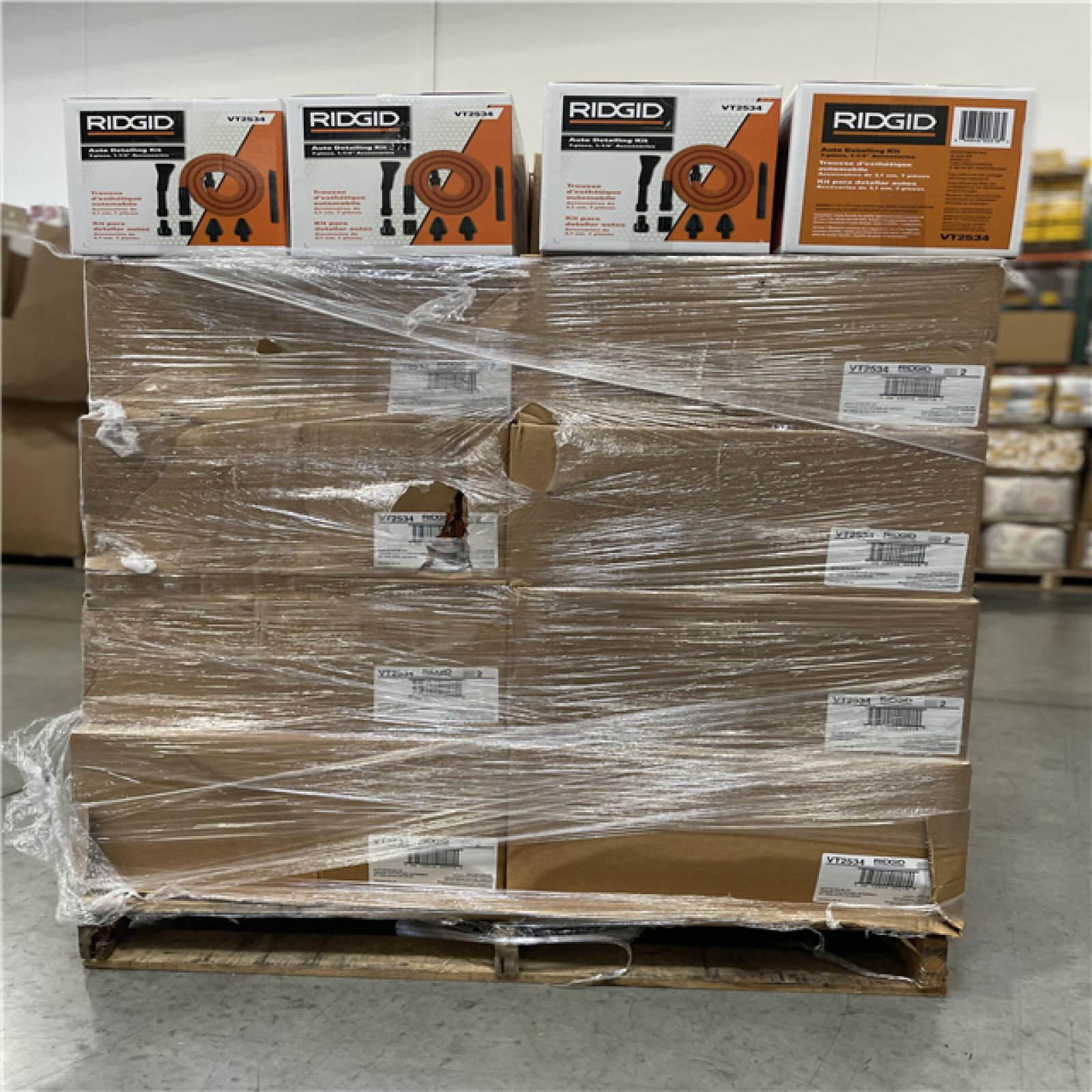 DALLAS LOCATION- RIDGID 1-1/4 in. VT2534 Premium Car Cleaning Kit Accessory Shop Vacuum Attachments for RIDGID Wet Dry Vacs PALLET-(60 UNITS)