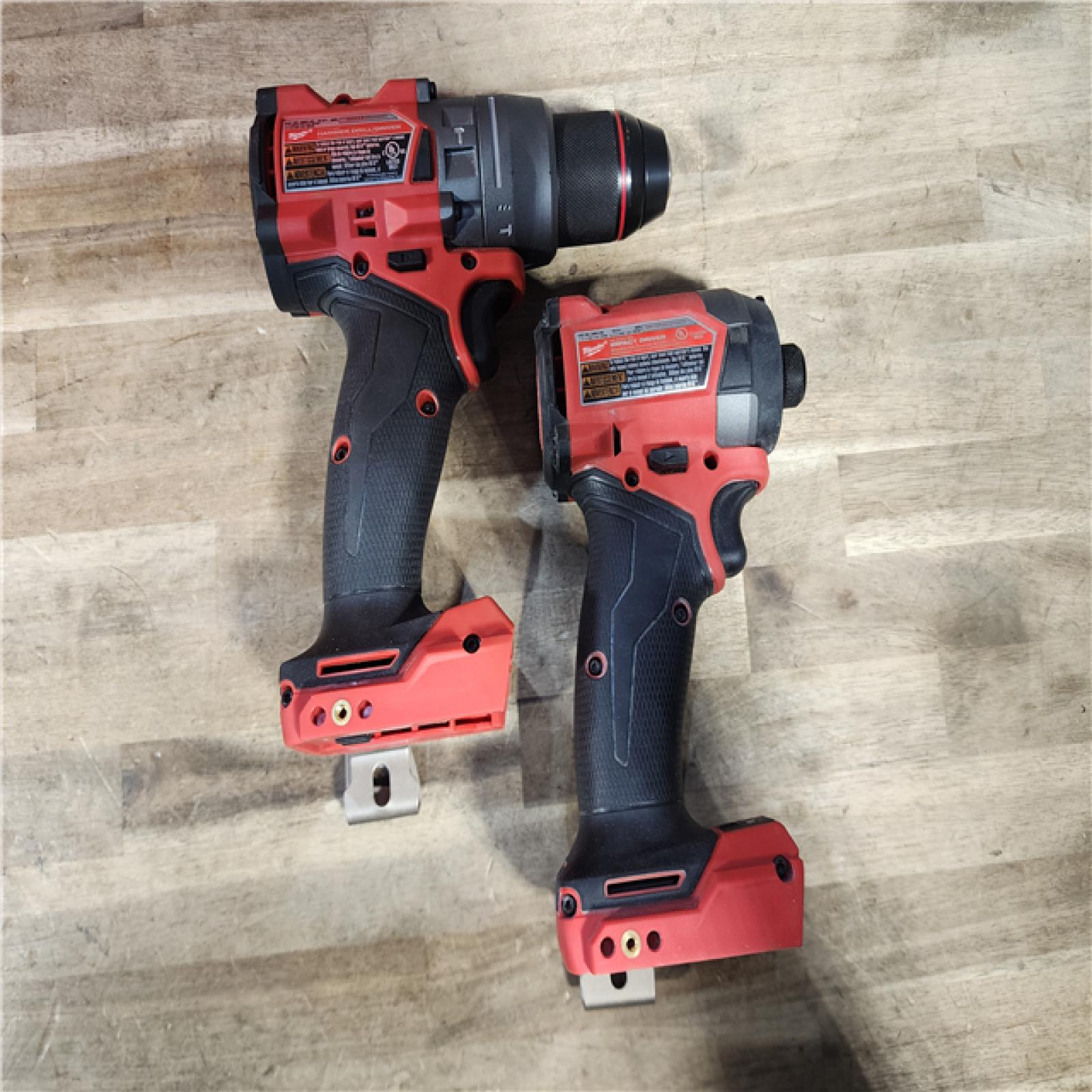 HOUSTON LOCATION - AS-IS MILWAUKEE FUEL 18V Lithium-Ion Brushless Cordless Hammer Drill and Impact Driver Combo Kit