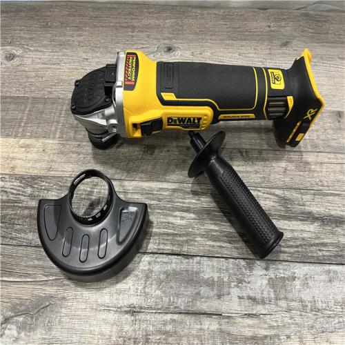 AS-IS DEWALT 20V MAX XR Cordless Brushless 4.5 in. Slide Switch Small Angle Grinder with Kickback Brake (Tool Only)