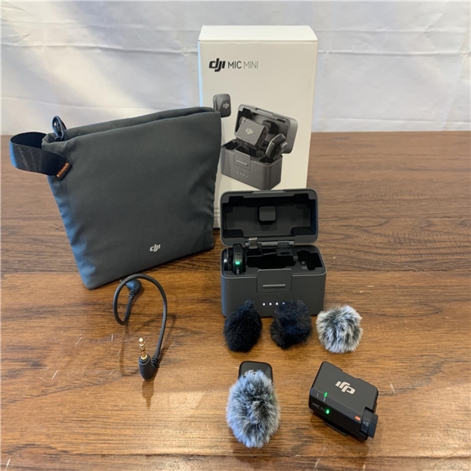 DJI Mic Mini Wireless Microphone (2 TX + 1 RX + Charging Case) - Black