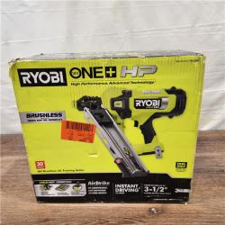 AS-IS RYOBI ONE+ HP 18V Brushless Cordless AirStrike 30Â° Framing Nailer (Tool Only)